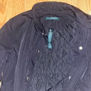 Ralph Lauren lightly down filled quilted belted jacket